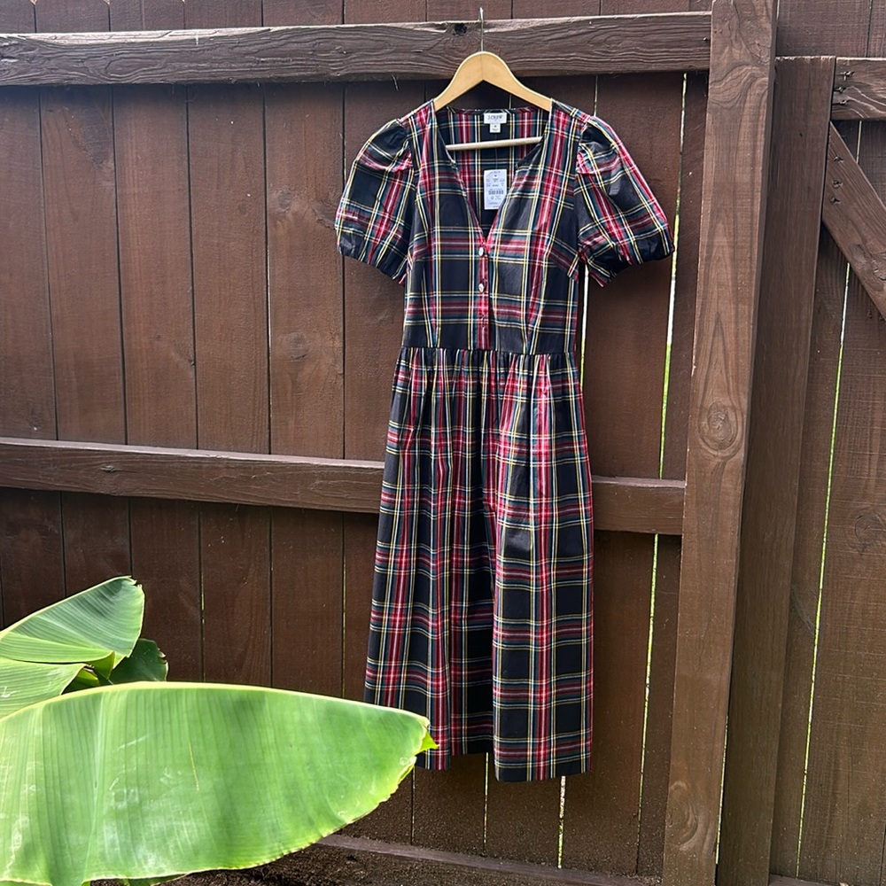 J. Crew Plaid Dress